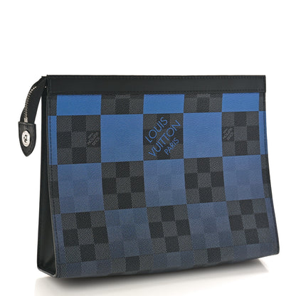 Louis Vuitton Damier Graphite Giant Pixel Pochette Voyage MM Blue Blue 3 of 8