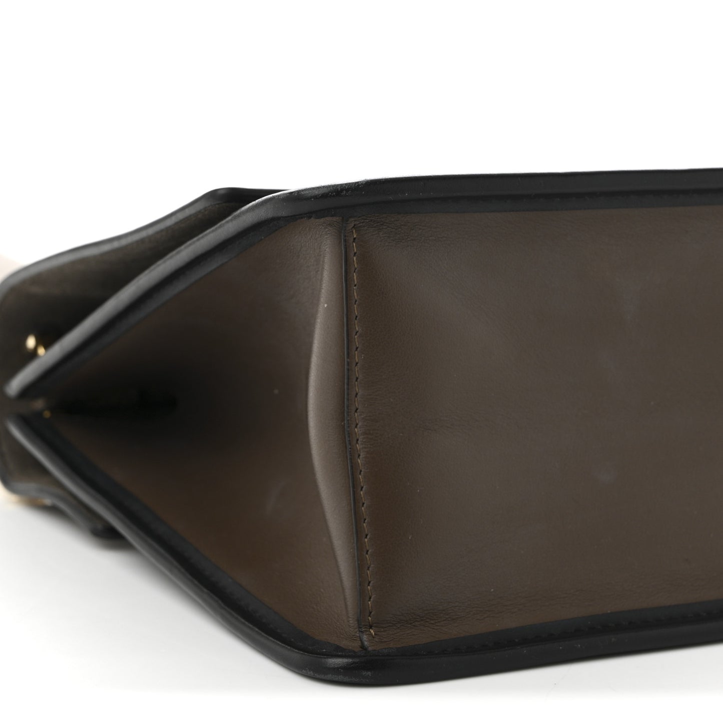 Vitello Century F is Fendi Bi-Color FF 1974 Embossed Kan I Shoulder Bag Maya Black