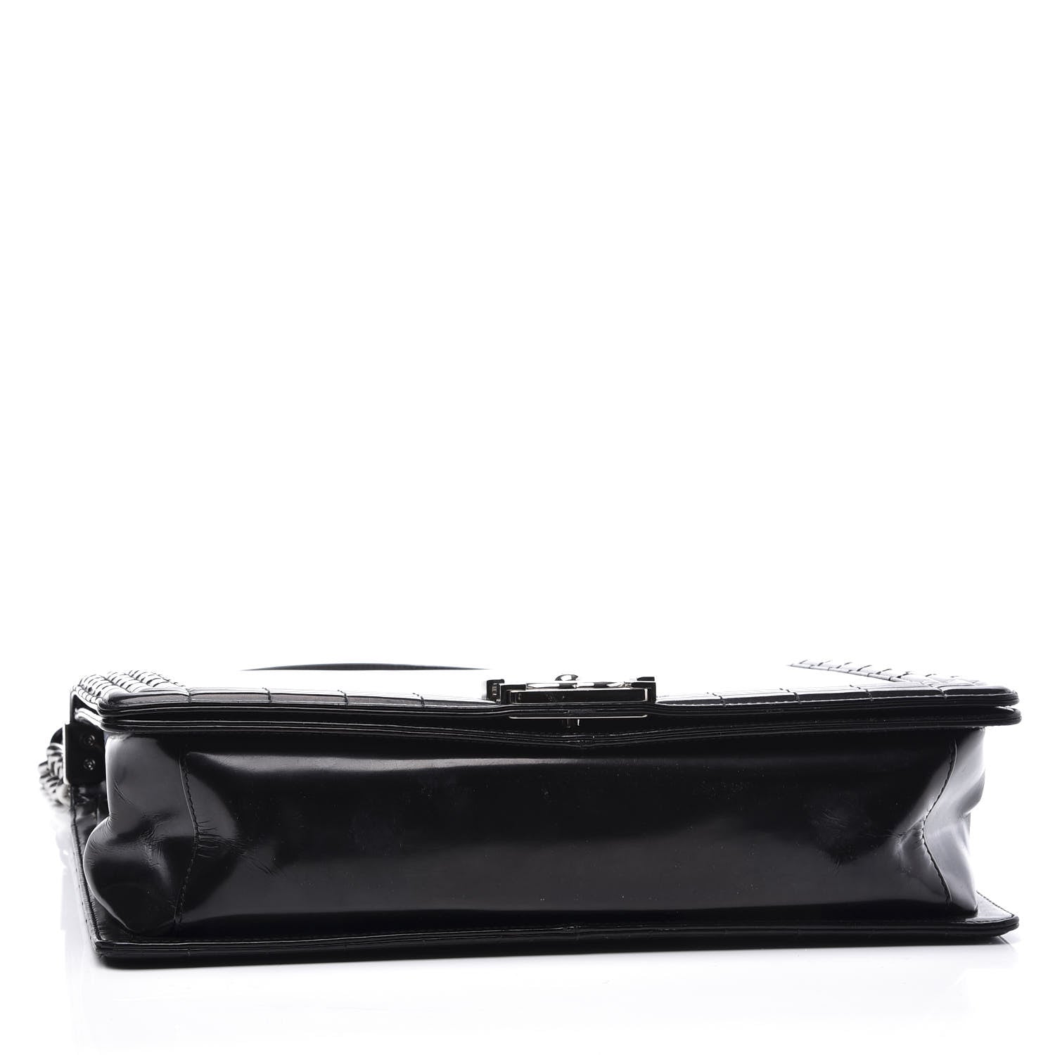 Chanel Glazed Calfskin Large Boy Flap Black 3 of 14