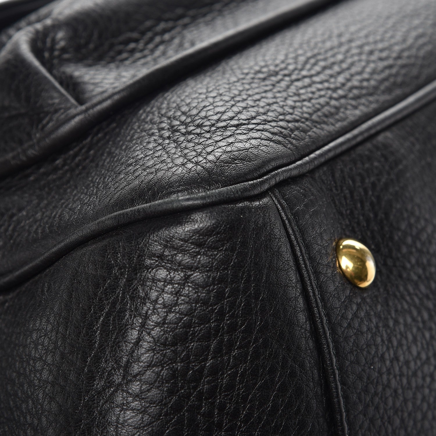 Gucci Pebbled Calfskin Medium 1973 Top Handle Satchel Black 13 of 19
