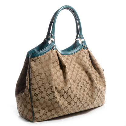Gucci Monogram Large Sukey Tote Turquoise 3 of 7