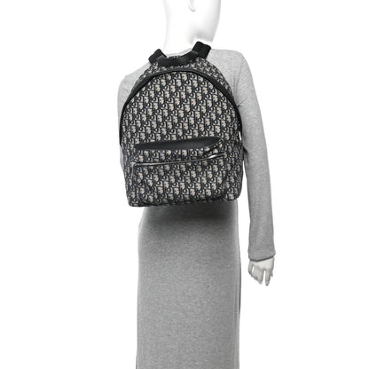 Christian Dior Oblique Calfskin Rider Backpack Beige Black 2 of 10