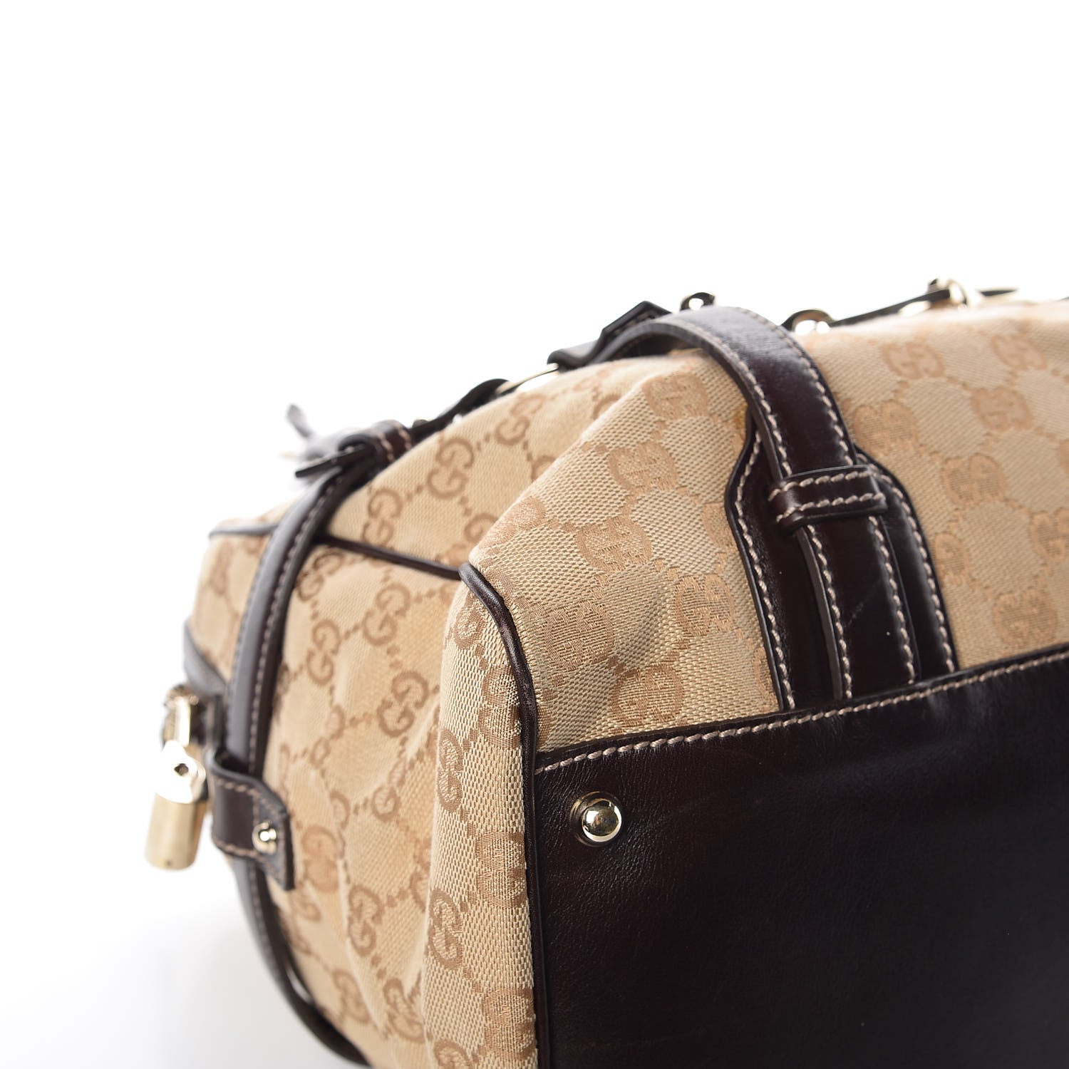 Gucci Monogram 85th Anniversary Boston Tote Brown 9 of 15