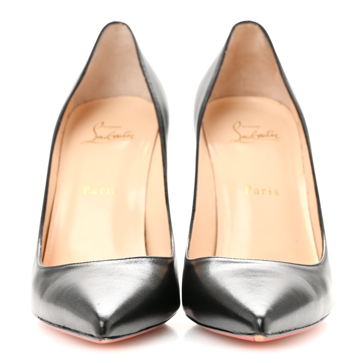 Christian Louboutin Shiny Nappa Decollete 554 100 Pumps 40.5 Black 3 of 9