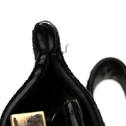 Chloe Suede Calfskin Mini Faye Bracelet Bag Black 10 of 13
