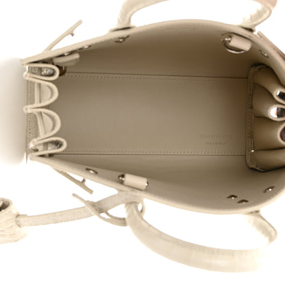 Saint Laurent Calfskin Crocodile Embossed Nano Sac De Jour Crema Soft 4 of 9