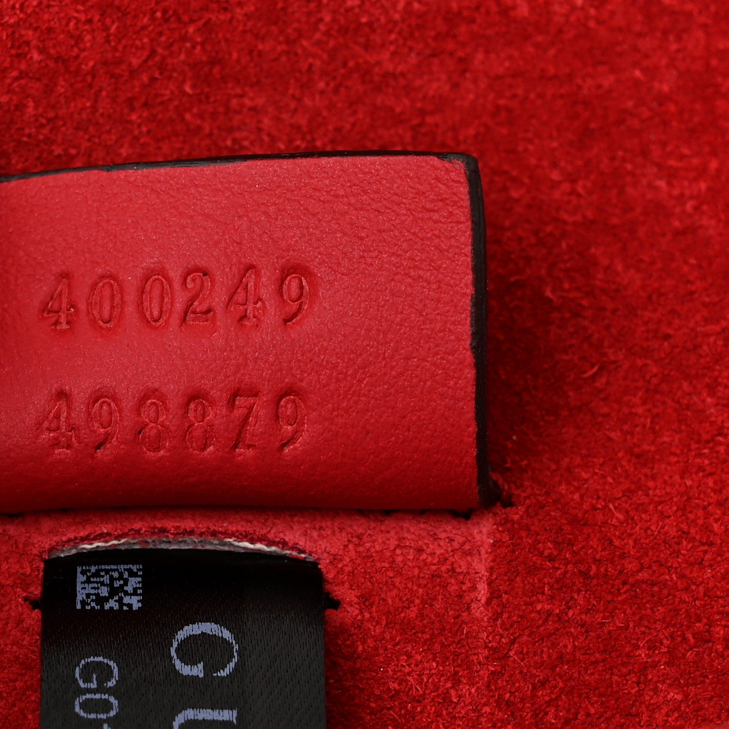 Gucci GG Supreme Monogram Suede Small Dionysus Shoulder Bag Beige Ebony Vulcanic Red 7 of 10