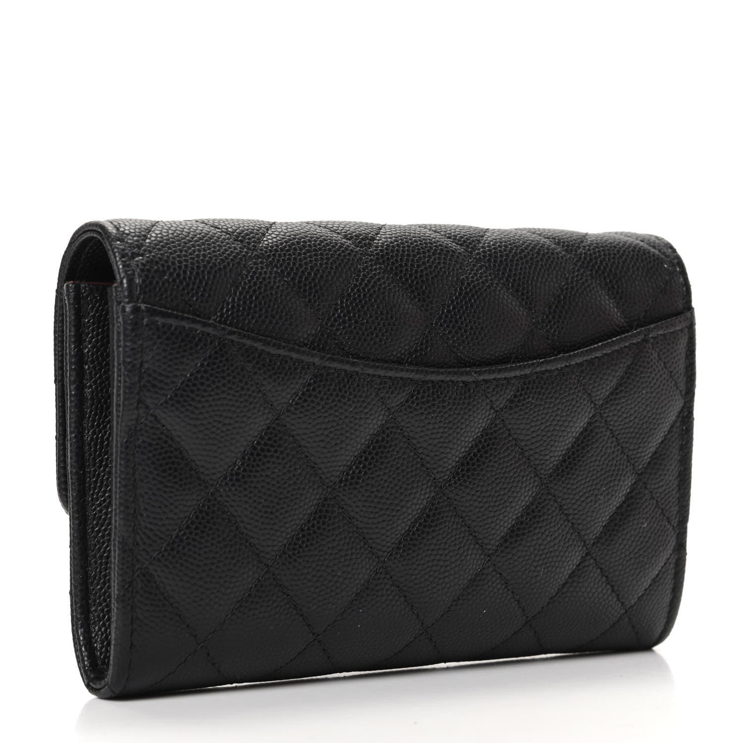 Chanel Caviar Quilted Medium Flap Wallet Black 3 of 8