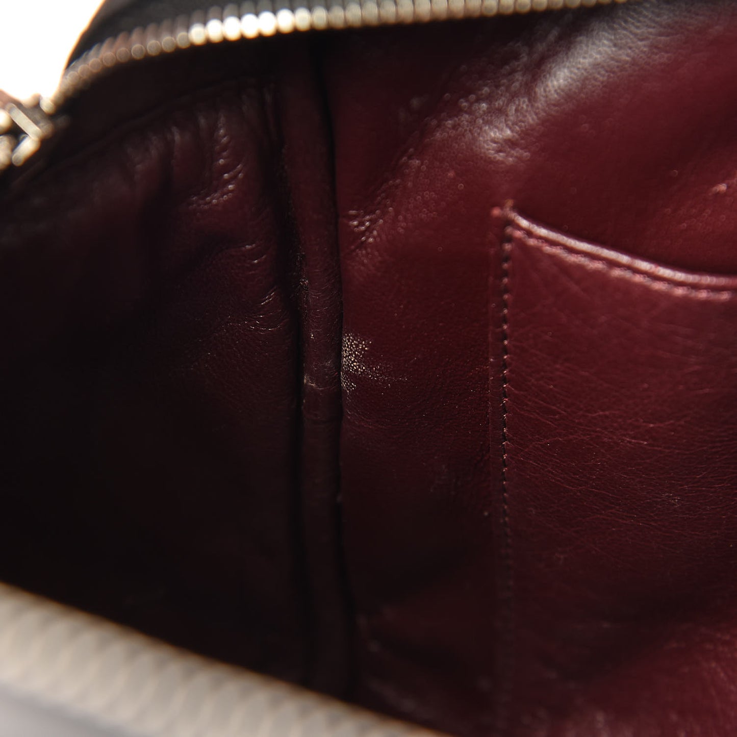 Lambskin Quilted Large Camera Case Black