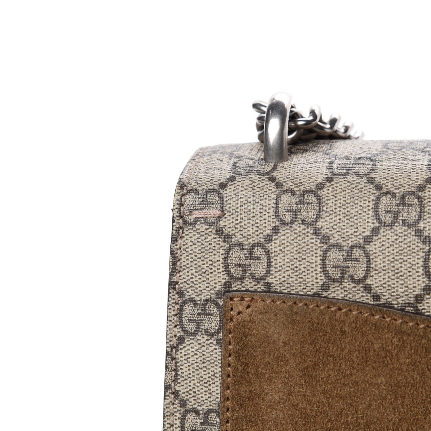 Gucci GG Supreme Monogram Medium Dionysus Shoulder Bag Taupe 9 of 16