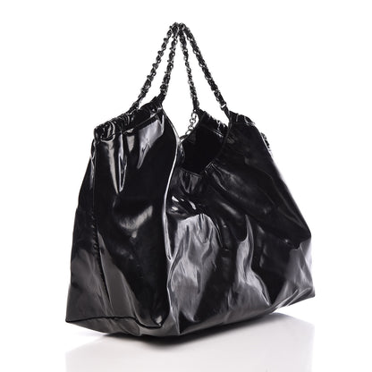 Chanel Vinyl XL Coco Cabas Black 4 of 17
