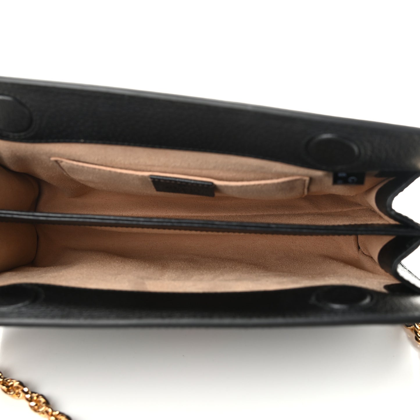 Calfskin GG Web Small Ophidia Chain Shoulder Bag Black
