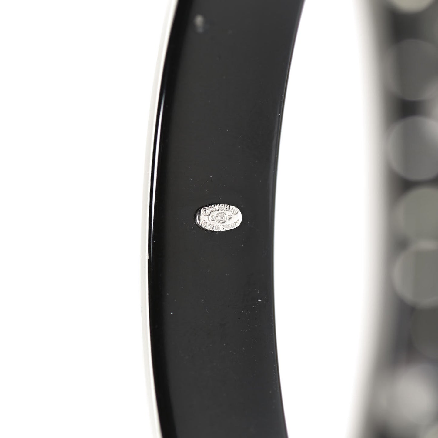 Resin Crystal CC Bangle Black