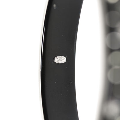 Chanel Resin Crystal CC Bangle Black 4 of 4