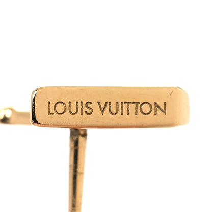 Louis Vuitton Metal LV Iconic Earrings Gold 4 of 5