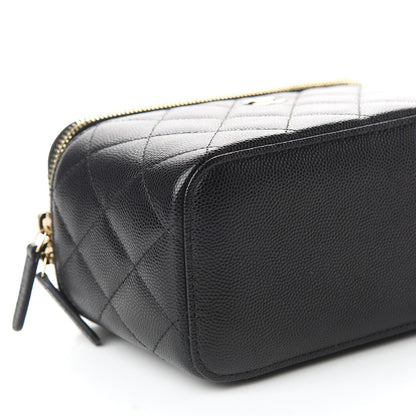 Chanel Caviar Quilted Small Vanity Case With Chain Black 5 of 10