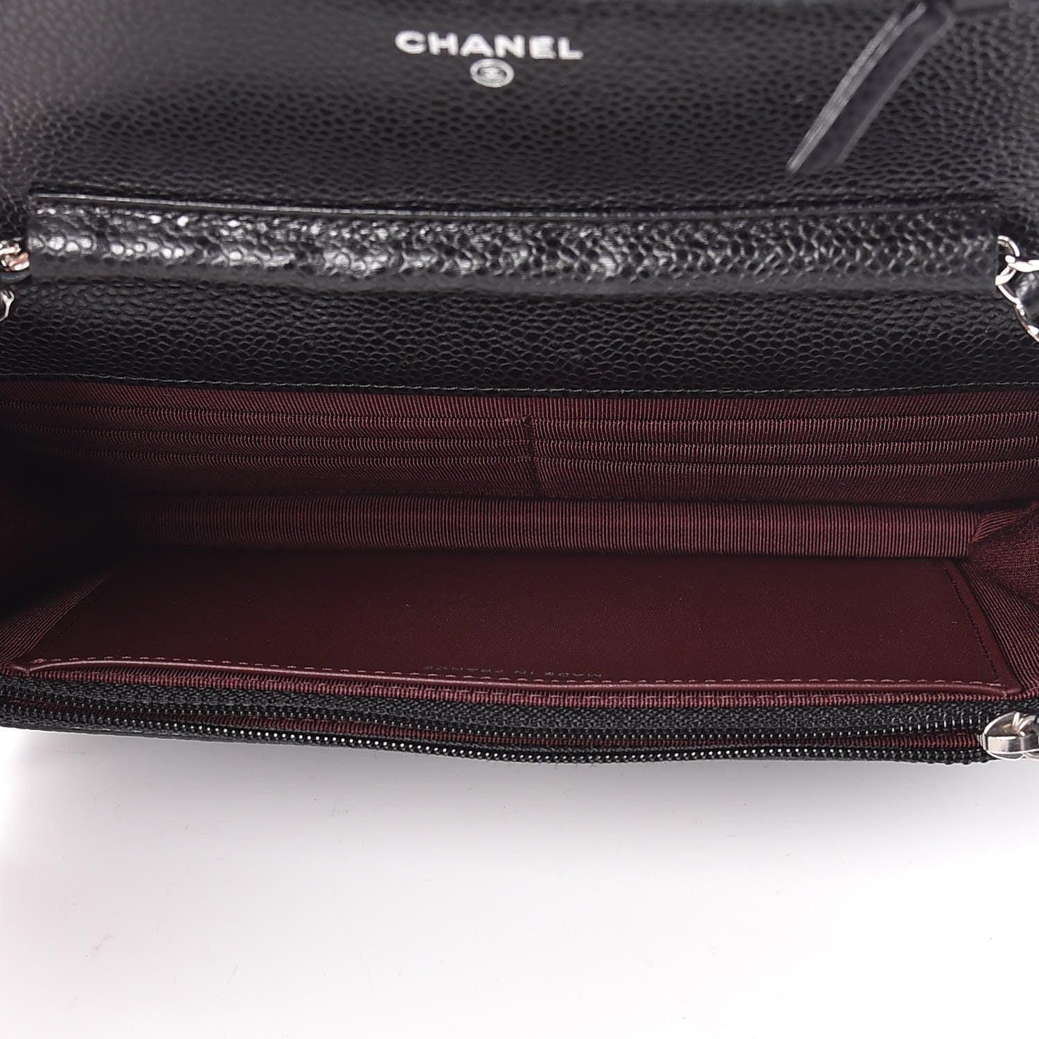 Chanel Caviar Quilted Wallet On Chain WOC Black 5 of 12