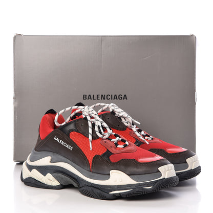 Balenciaga Fabric Mesh Mens Triple S Sneakers 44 Rouge Black 8 of 8