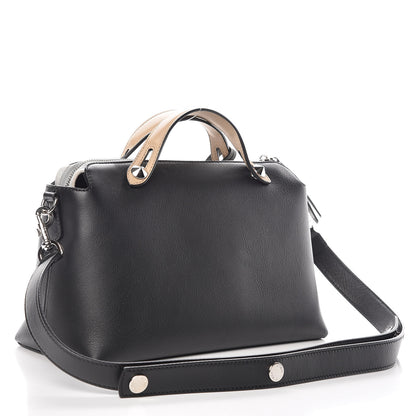Fendi Vitello Dolce 4 Color Medium By The Way Boston Bag Carbone Grigio Polvere Multicolor 3 of 12
