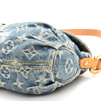 Louis Vuitton Monogram Denim Mini Pleaty Blue 9 of 10