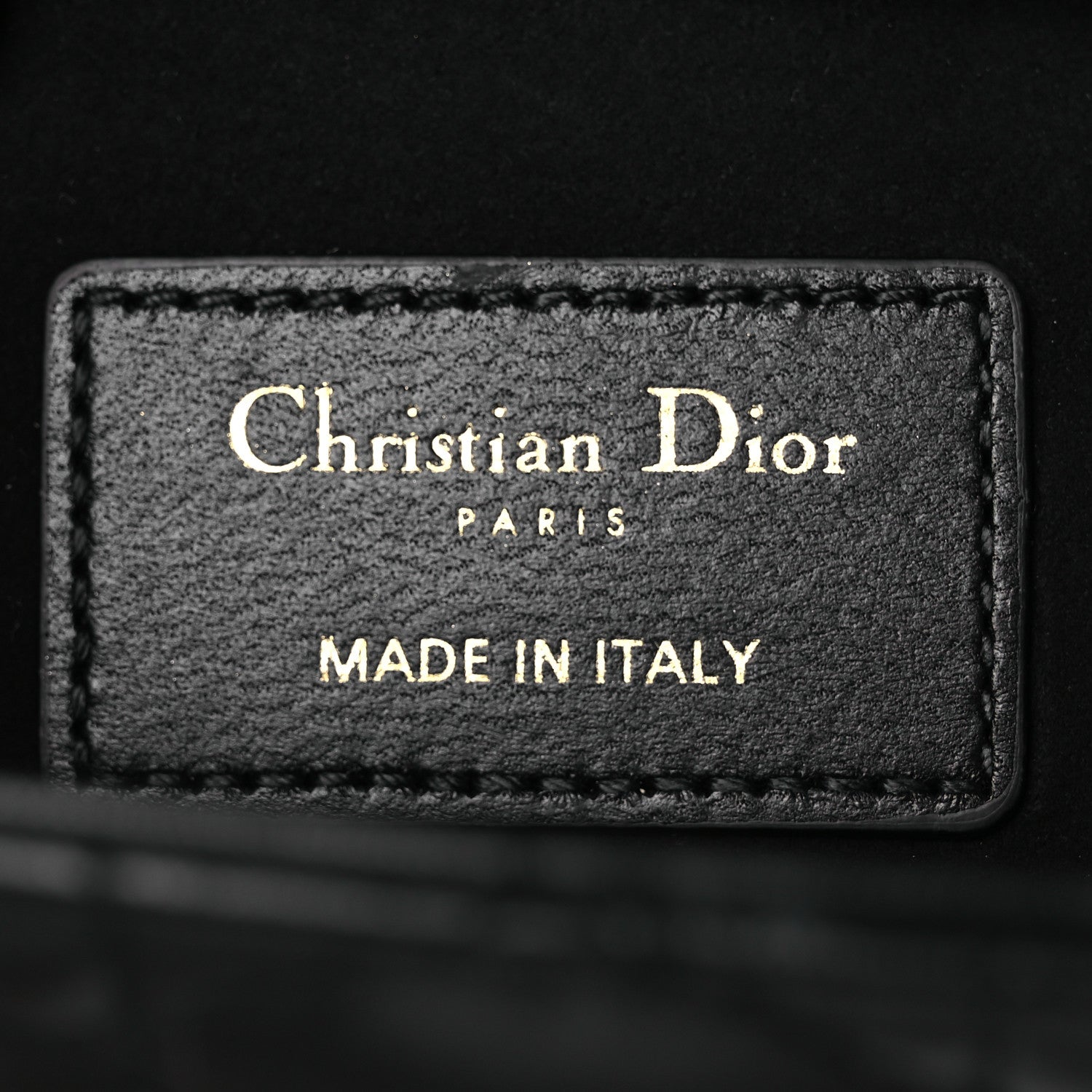 Christian Dior Lambskin Cannage Medium Lady D-Joy Black 6 of 10