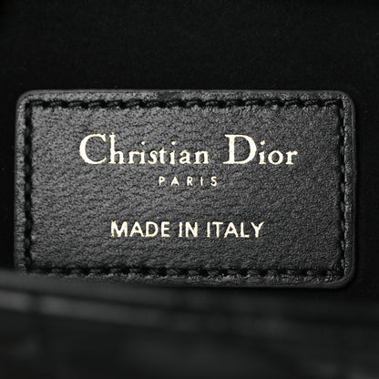 Christian Dior Lambskin Cannage Medium Lady D-Joy Black 6 of 10