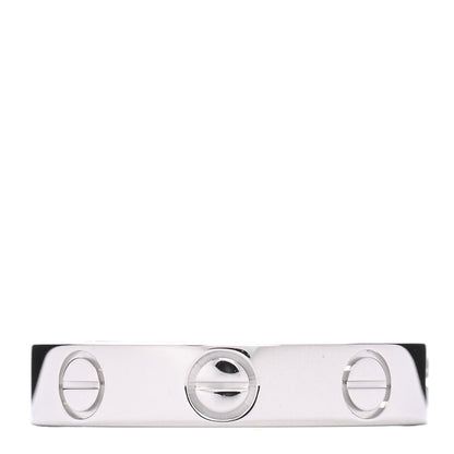 Cartier Platinum 3.5mm LOVE Wedding Band Ring 47 4 1 of 4