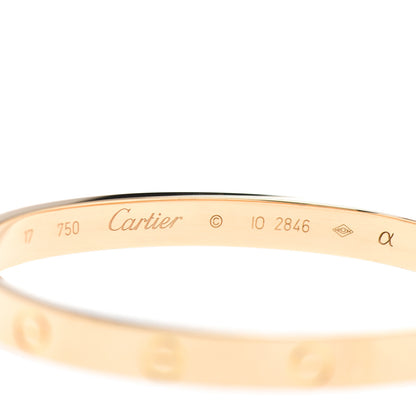 Cartier 18K Yellow Gold LOVE Bracelet 17 4 of 5