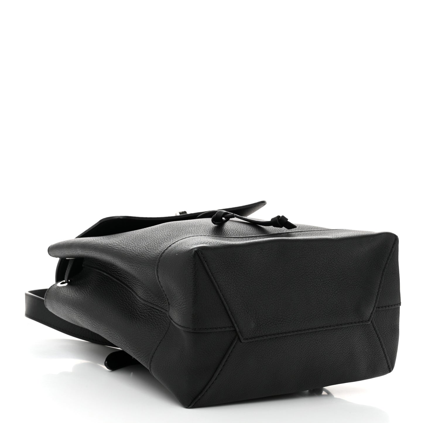 Calfskin Lockme Backpack Black