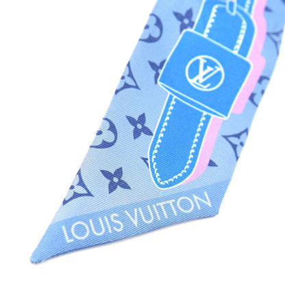 Louis Vuitton Silk Monogram Rising Confidential BB Bandeau Denim 3 of 5