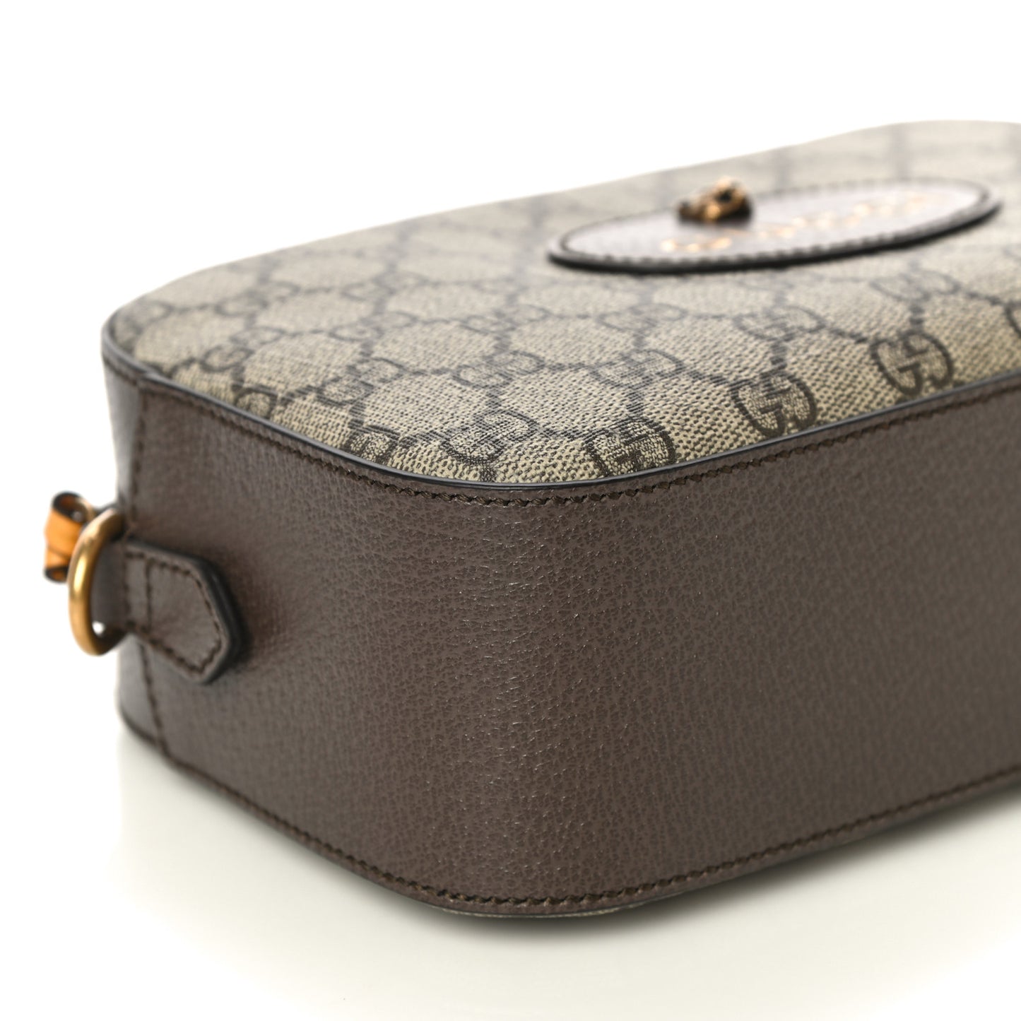 GG Supreme Monogram Web Neo Vintage Shoulder Bag Beige New Acero Crop