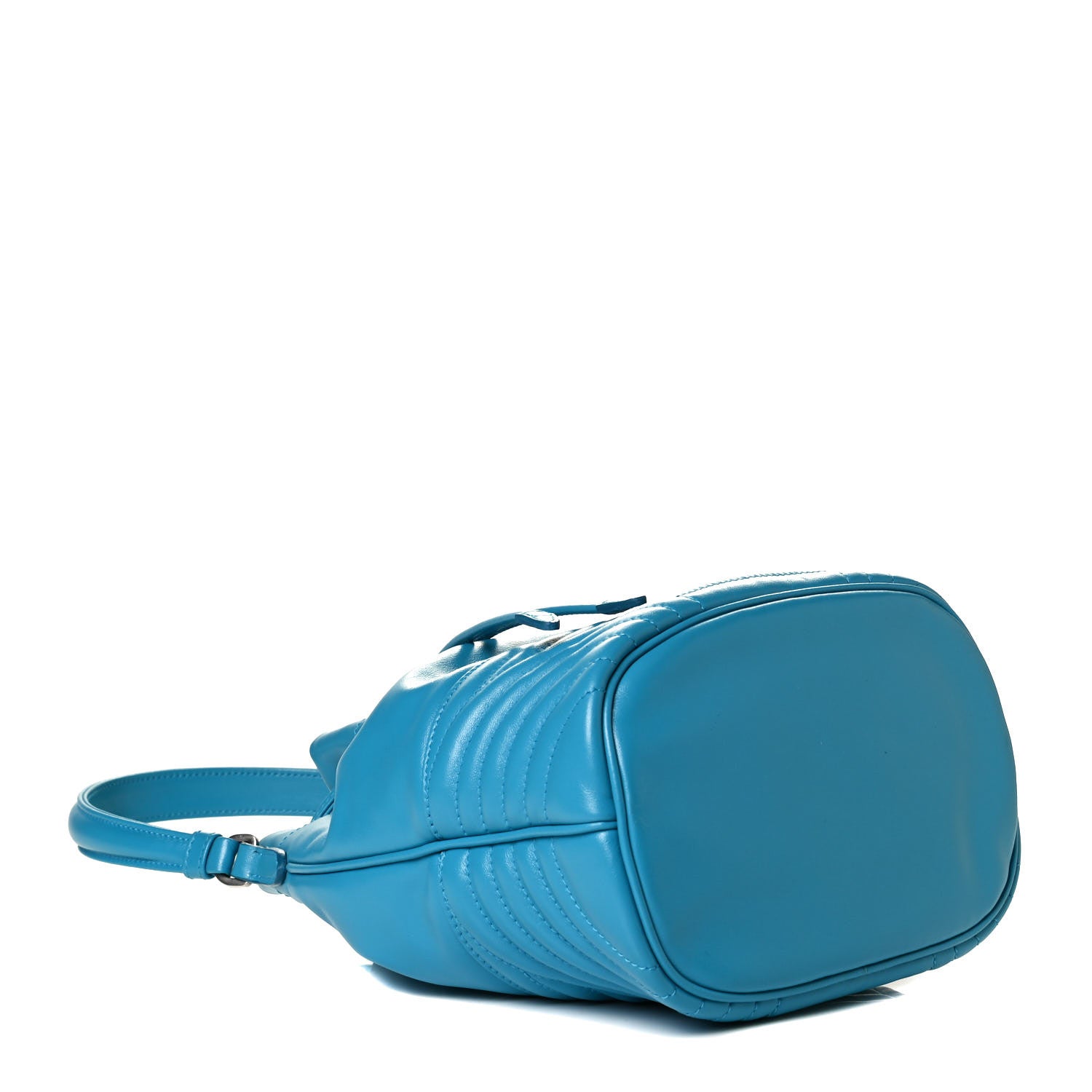 Prada Soft Calfskin Impunture Diagramme Bucket Bag 4 of 6