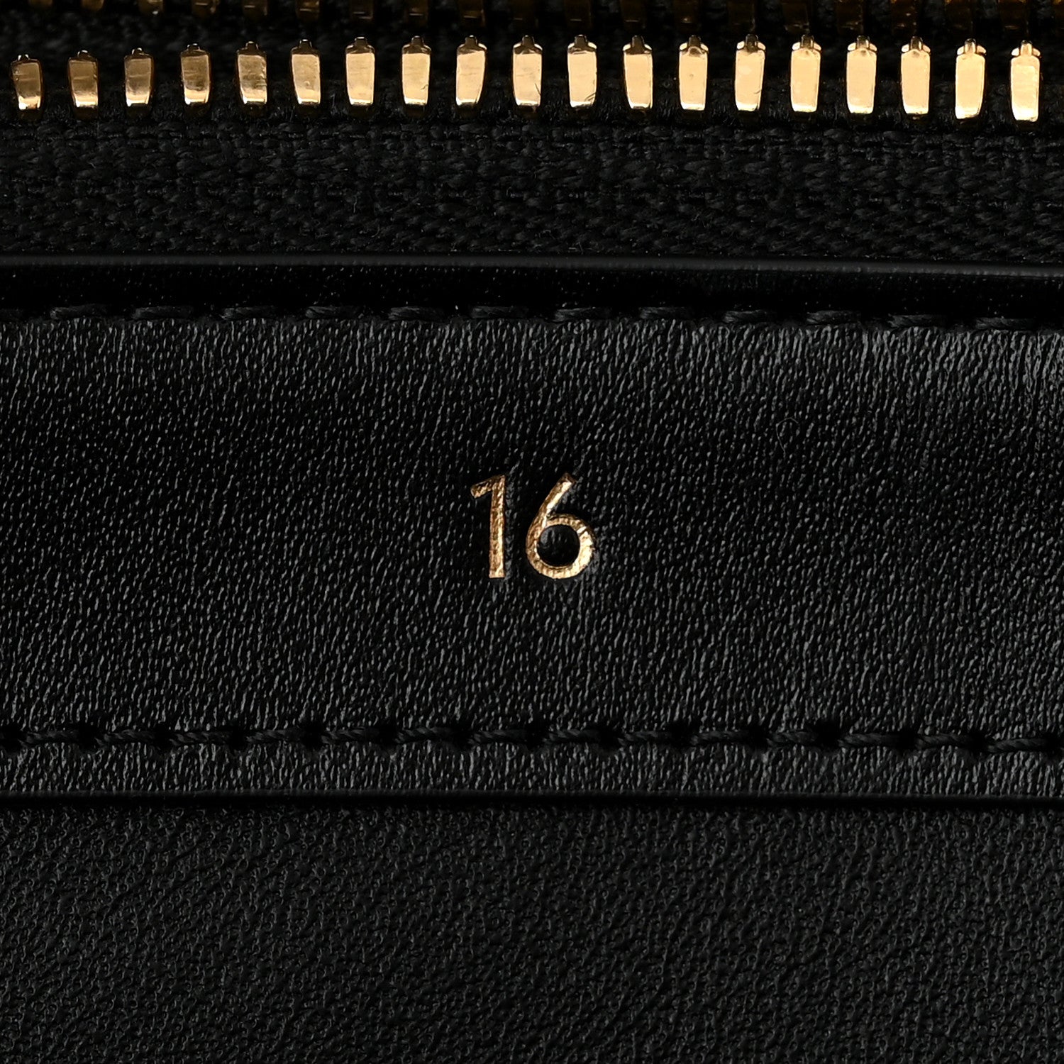 Celine Satinated Calfskin Medium 16 Top Handle Bag Black 9 of 12