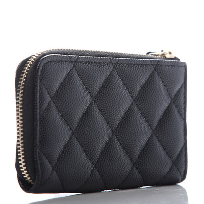 Chanel Caviar Quilted Key Holder Case Black 3 of 7
