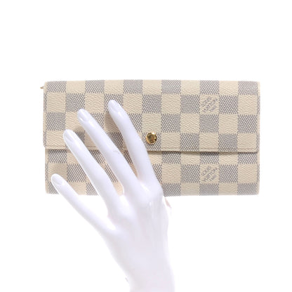 Louis Vuitton Damier Azur Sarah Wallet 2 of 8