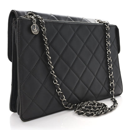 Chanel Lambskin Paris Bombay Reissue Accordion Flap Black 3 of 9