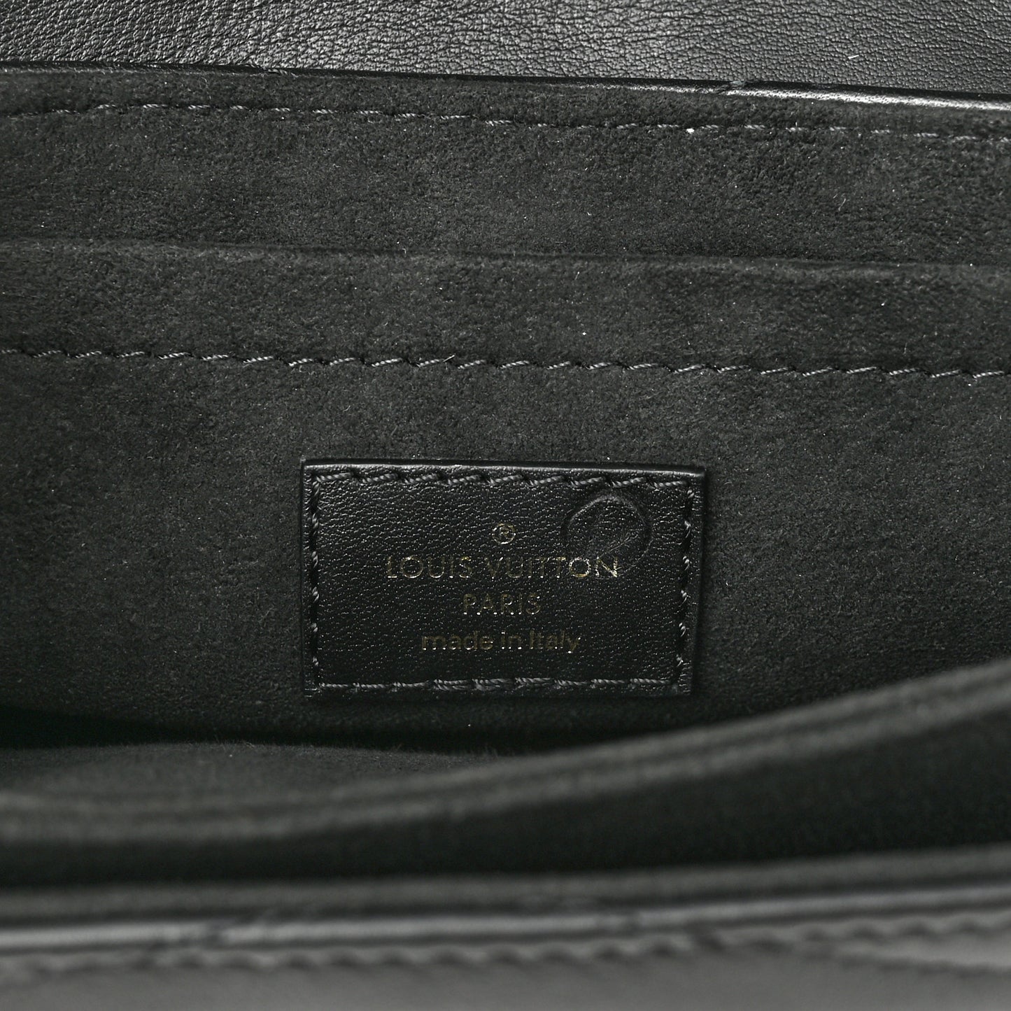 Calfskin LV New Wave Chain Bag Black