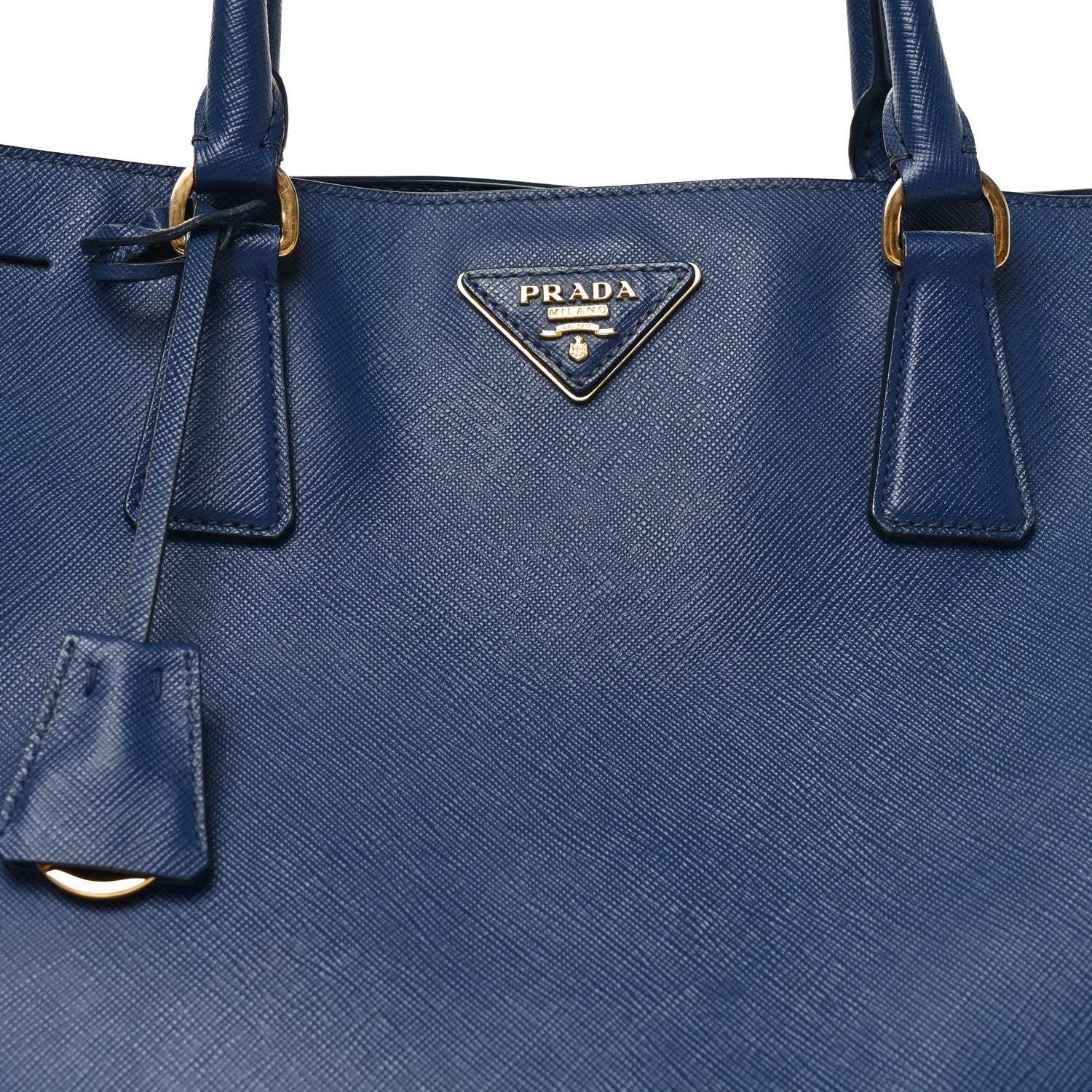 Prada Saffiano Large Galleria Double Zip Tote Bluette 7 of 9
