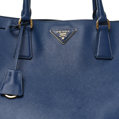 Prada Saffiano Large Galleria Double Zip Tote Bluette 7 of 9