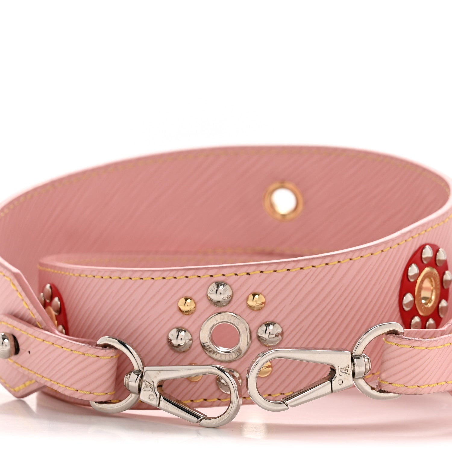 Louis Vuitton Epi Mechanical Flowers Bandouliere Shoulder Strap Rose Ballerine 3 of 8