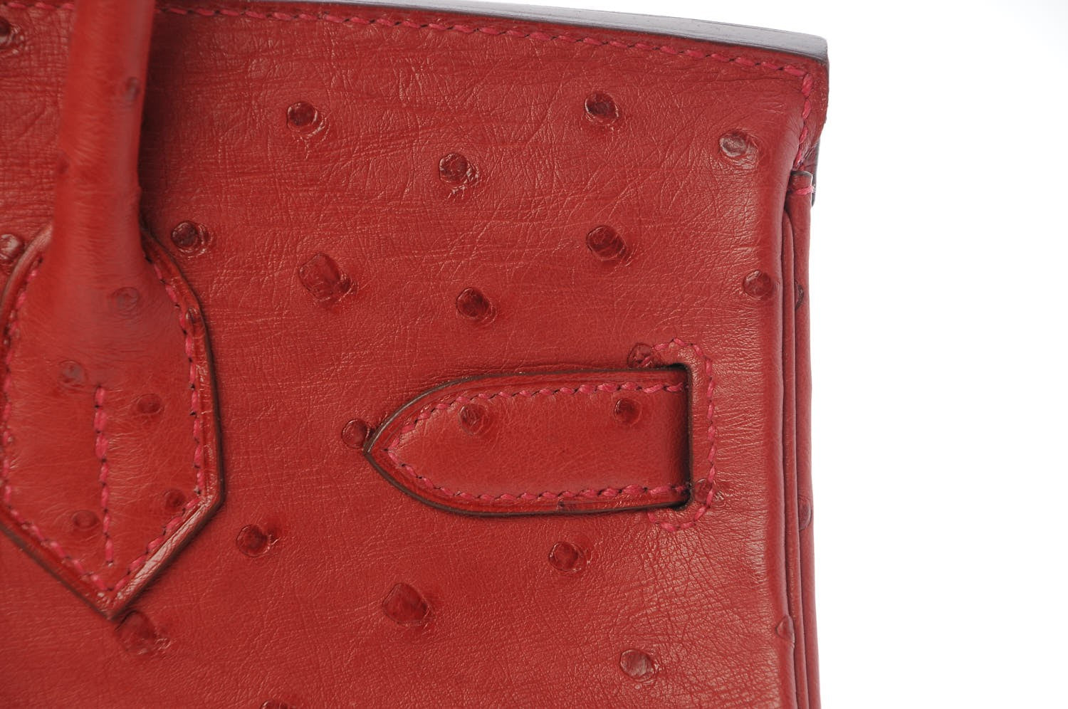 Hermes Ostrich Birkin 30 Rouge Vif 21 of 30