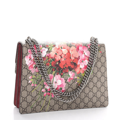 Gucci GG Supreme Monogram Blooms Medium Dionysus Shoulder Bag Beige Multicolor Dry Rose 3 of 8
