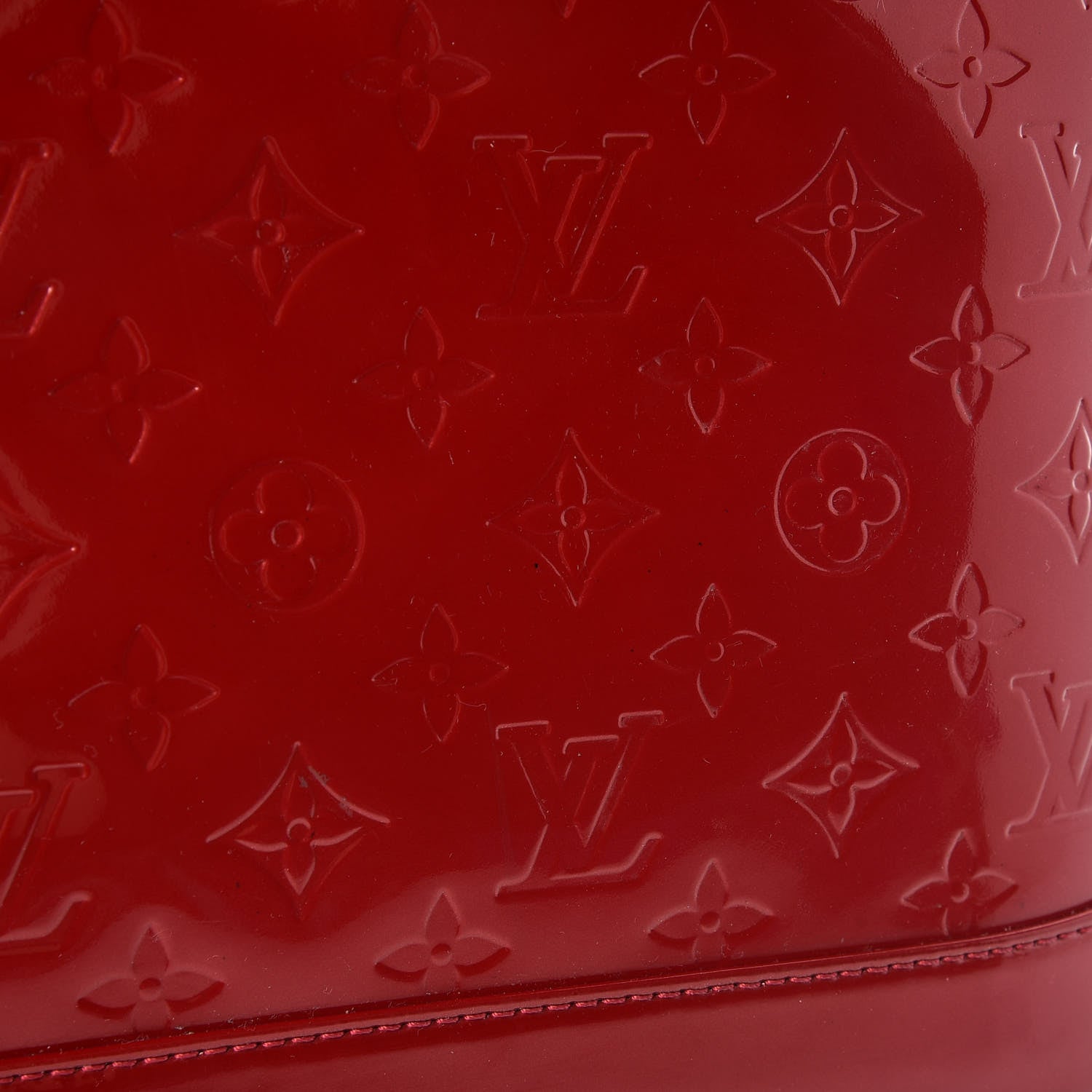 Louis Vuitton Vernis Alma GM Pomme D'Amour 10 of 18