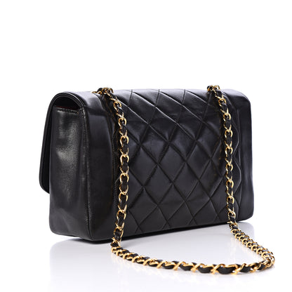 Chanel Lambskin Quilted Medium Single Flap Black 2 of 9