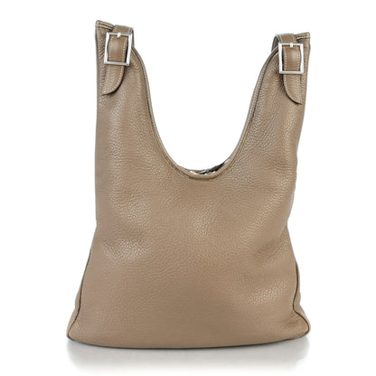 Hermes Taurillon Clemence Massai PM Etoupe 1 of 12