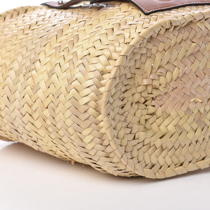 Loewe Raffia Basket Tote Bag Natural Tan 10 of 14