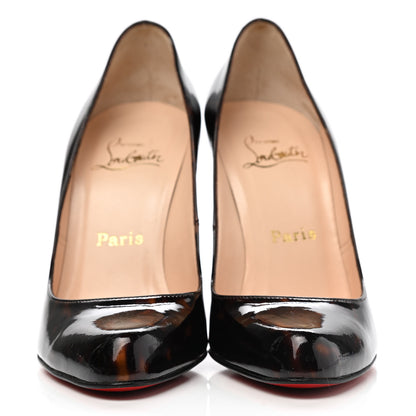 Christian Louboutin Patent Tortoiseshell Decollete 868 100 Pumps 38 Tartaruga 2 of 9