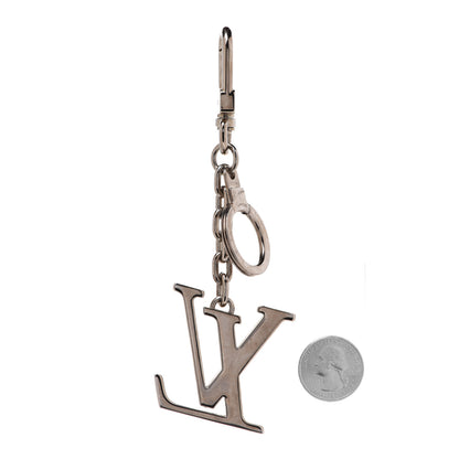 Louis Vuitton LV Facettes Bag Charm Key Holder Silver 2 of 3