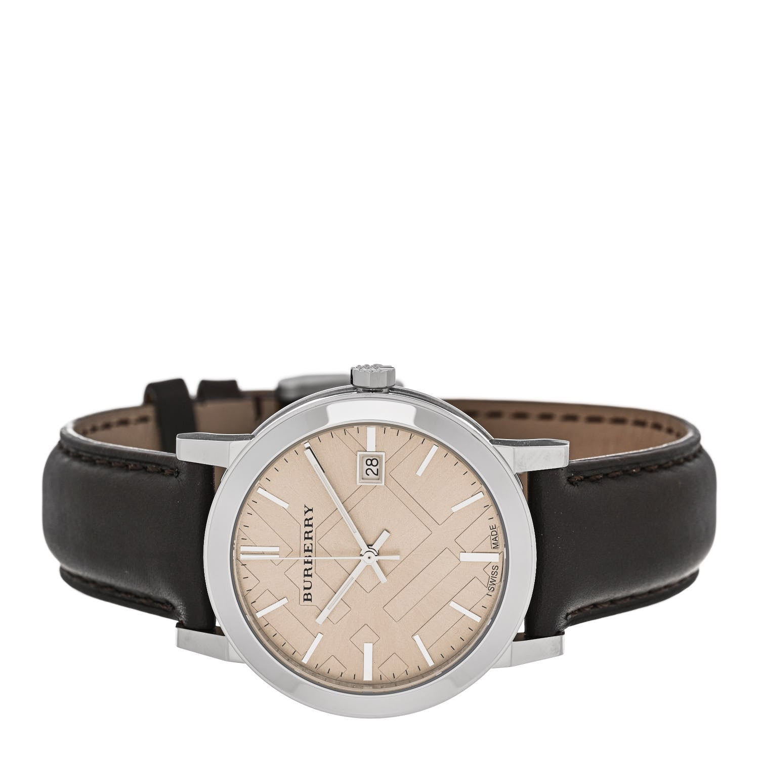 Burberry Stainless Steel Calfskin 38mm Heritage Quartz Watch Champagne BU9011 2 of 5