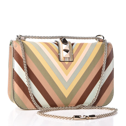 Valentino Garavani Vitello Native Couture 1975 Medium Glam Lock Rockstud Flap Multicolor 3 of 10